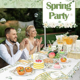 452 Pcs Sage Green Bridal Shower Decorations for 50 Eucalyptus