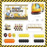 Construction Birthday Party Supplies Excavator Birthday Decorations