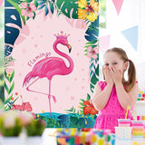 ASTARON Pin The Crown on The Flamingo, Flamingo Theme Party Game with