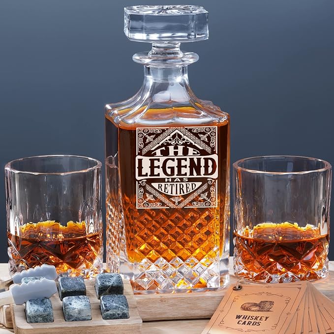 The Legend Has Retired 2026 Retirement Gifts for Men Women Whiskey