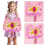 WERNNSAI Pink Bow Piñata - Girls Birthday Party Decoration Bow Tie