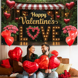 Happy Valentines Day Backdrop XtraLarge 72x44 Inch Love Valentines