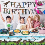 98PCS Dinosaur Birthday Party Supplies Dinosaur Party Tableware Set
