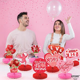 Valentines Day Centerpiece for Table Pack of 9 Pink Valentines Day
