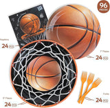 96Pcs Basketball Party Decorations Serve 24 Basketball Theme