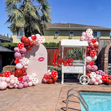 Valentines Day Balloons Arch Garland Kit 126Pcs Red Pink Valentines