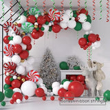 BEISHIDA 2 Pack Christmas Curling Ribbons Red and Green Balloon
