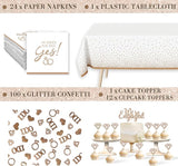 261 Pc Premium Engagement Party Decorations Kit Elegant Mr & Mrs