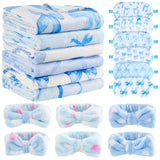Fanfanwin 18 Pcs Sleepover Party Supplies for Girls, 6 Style Cute Blue