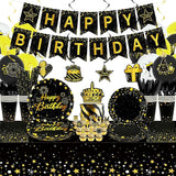 Black Gold Birthday Party Decorations Black and Gold Party