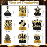 85th Birthday Party Decorations, 9PCS Happy Birthday Table Honeycomb