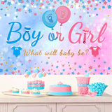 Gender Reveal Baby Balloon Boxes Decorations Pink Blue Balloon Arch