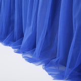 Royal Blue Tulle Table Skirt for Baby Shower 9ft Tutu Table Cloth