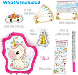 Unicorn Pinata Treasure Hunt Party Game Birthday Party Complete Set