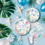 Under The Sea One Year Old Birthday Party Decorations Tableware