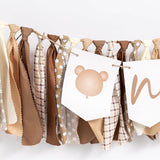 Bear High Chair Banner First Birthday Highchair Banner Woodland