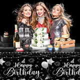 Tudomro 1 Pcs Happy Birthday Tablecloths Happy Birthday Party