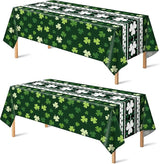 OHOME St Patricks Day Decorations - 2 PCS Shamrock Tablecloth | St