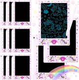 12 Pack Unicorn Party Favors Mini LCD Writing Tablet for Kids 4.6