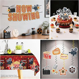 157pcs Movie Night Supplies Convenient Paper Tableware Set Includes