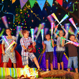 SHQDD 200PCS Glow Fiber Optic Sticks, LED Light Wands, Glow in The