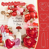Valentine's Day Party Decorations Kit Red and Pink Heart Balloon
