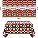 6 Pcs Casino Theme Party Decorations Poker Tablecloth Poker Plastic