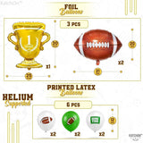 Football Party Supplies Pack of 118 Football Party Decorations with
