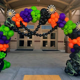 Halloween Balloon Garland 146 Pcs Purple Green Black Orange Balloons