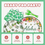Hawaiian Party Tableware Set Tropical Luau Party Decorations