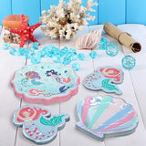 Mermaid Birthday Party Supplies 9 Disposable Dinner Plates 7 Dessert