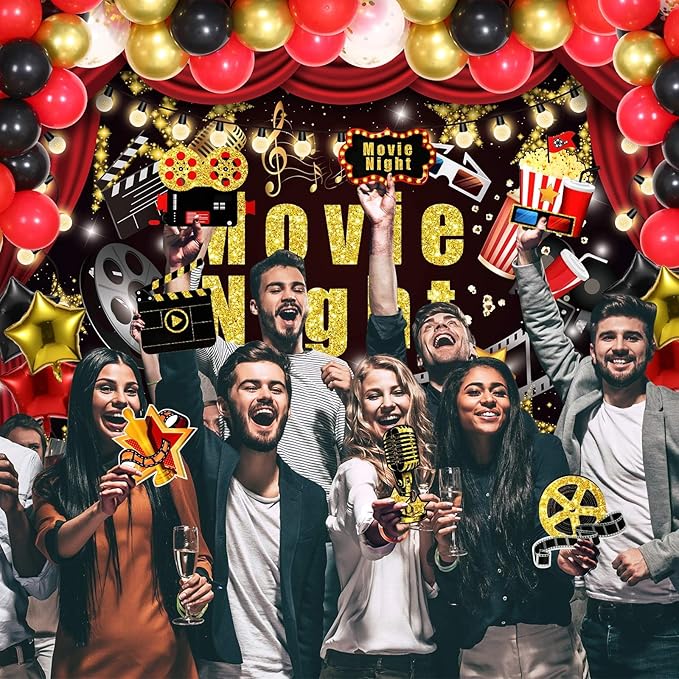 99 Pcs Movie Night Party Decorations Kit Film Supplies Include