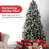 Prextex 36-Pieces Champagne Christmas Ornaments Set - Shatterproof,