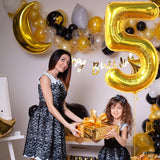 KatchOn, Giant Gold 5 Balloon Number - 40 Inch | Golden 5 Balloon, 5