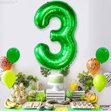 KatchOn, Giant Green Number 3 Balloon - 40 Inch | Three Rex Birthday