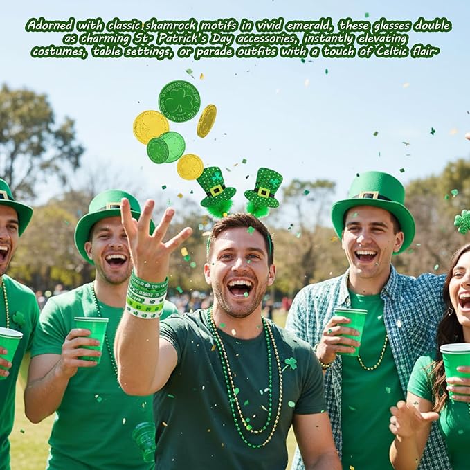 St Patricks Day Accessories 160 Pcs St Patricks Day Party Favors Set