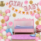 Ouddy Party Pink Baby Shower Decorations for Girls with Its a Girl