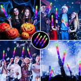 ColorHome Glow Sticks Bulk 150 Pcs - Light up Foam Sticks with 3 Modes