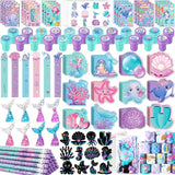 120Pcs Mermaid Party Favors Little Mermaid Pencils Stickers School