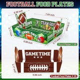 Super Football Party Decorations 2026 50 Pcs Tailgate Snack Plates