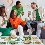 450 Pcs Happy St Patrick's Day Tableware Set Decorations Lucky Green