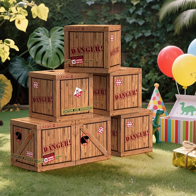Dinosaur Party Decorations 6 Pcs Dinosaur Theme Boxes for Dinosaur