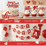 Valentine's Day Party Decorations Kit Red and Pink Heart Balloon