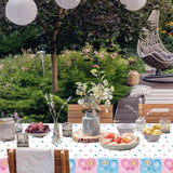 Tevxj 3 Pieces Gender Reveal Tablecovers Boy or Girl Plastic