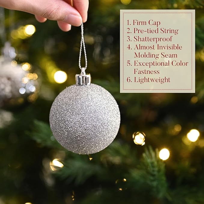 Valery Madelyn Christmas Tree Decorations Ornament Set, 50ct 2.36 #8