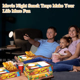 50pcs Movie Night Snack Trays Hold Candy Popcorn Food Drink Movie