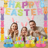 57pcs Easter Party Decorations Banner Set Include Happy Easter