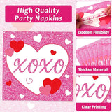 25 Guests Galentine's Day Party Supplies Galentine's Day Pink XOXO