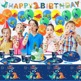 108PCS Dinosaur Birthday Party Supplies Dinosaur Party Decorations