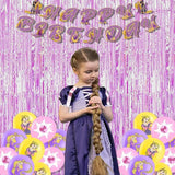 BRAVESHINE Iridescent Purple Foil Curtain - 2 Pack 3.2x6.5ft